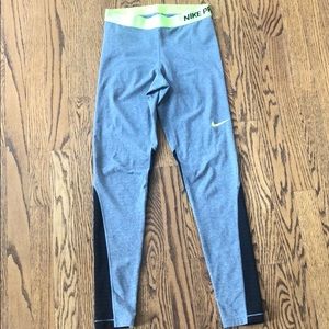 Nike pro gray and black leggings